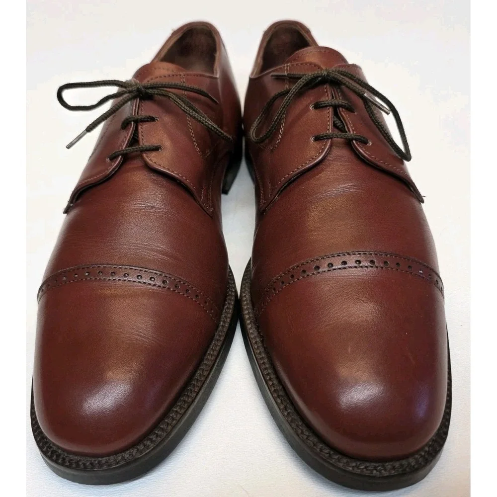 Vintage Mens Russell & Bromley Size EU 42 US 8 Leather Oxford Dress Shoes